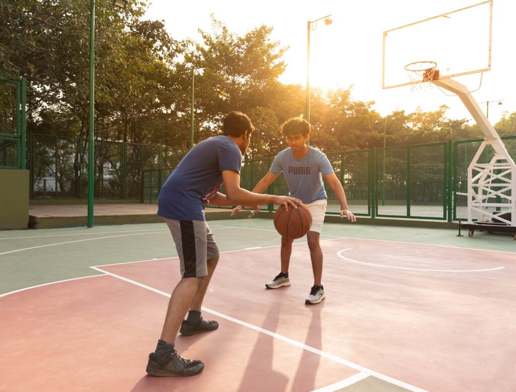 Basketball court at a Brigade club