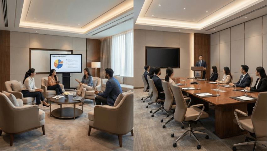 Difference between Meeting Room vs Conference Room
