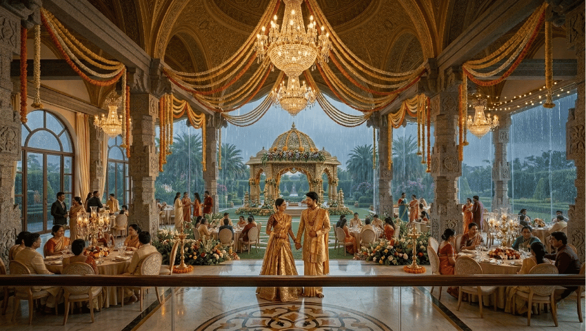 Rain Safe Wedding Reception Planning in Bangalore: Indoor Halls, Guest Comfort and Cost Factors