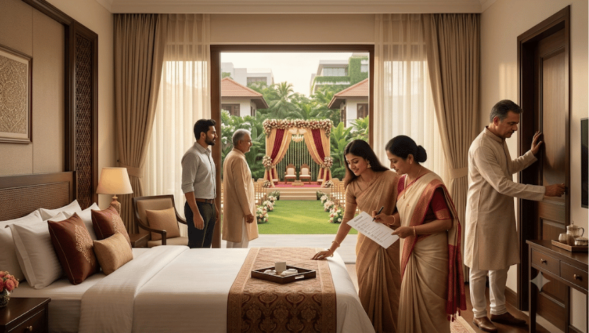 Wedding Venues in Bangalore with Rooms for Guests: What Families Should Check Before Booking